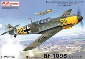 Thumbnail AZ MODEL 7871 MESSERSCHMITT BF 109S SCHULE EMIL