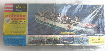 Thumbnail REVELL H-381-169 U.S.S. REPOSE HOSPITAL SHIP - PICTURE FLEET ISSUE  NO BOX 