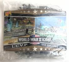 Thumbnail LINDBERG HL440/12 WORLD WAR II ICONS - LCVP  1/32    USS DeLONG  1/300   NO BOX 