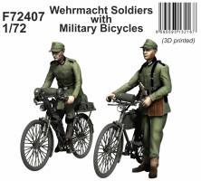 Thumbnail CMK F72407 WEHRMACHT SOLDIERS WITH MILITARY BICYCLES