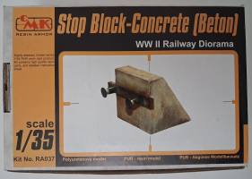 Thumbnail CMK RA037 STOP BLOCK-CONCRETE BETON WW II RAILWAY DIORAMA