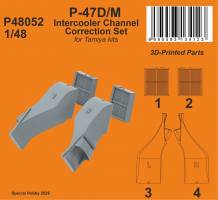 Thumbnail CMK P48052 P-47D/M INTERCOOLER CHANNEL CORRECTION SET