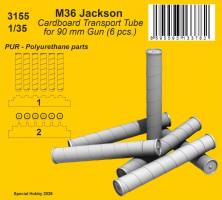 Thumbnail CMK 3155 M36 JACKSON CARDBOARD TRANSPORT TUBE FOR 90MM GUN  6PCS 