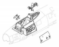 Thumbnail CMK 4145 F-86F SABRE INTERIOR SET FOR HASEGAWA