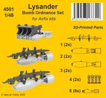 Thumbnail CMK 4501 LYSANDER BOMB ORDINANCE SET FOR AIRFIX KITS