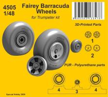 Thumbnail CMK 4505 FAIREY BARRACUDA WHEELS