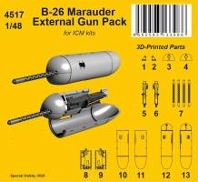 Thumbnail CMK 4517 B-26 MARAUDER EXTERNAL GUN PACK