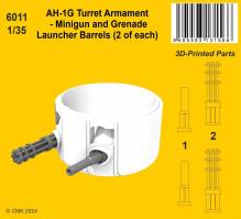 Thumbnail CMK 6011 AH-1G TURRET ARMAMENT - MINIGUN AND GRENADE LAUNCHER BARRELS