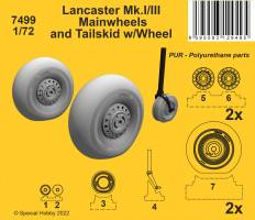 Thumbnail CMK 7499 LANCASTER MK.I/III MAINWHEELS AND TAILSKID W/WHEEL