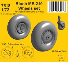 Thumbnail CMK 7518 BLOCH MB.210 WHEELS SET