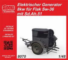Thumbnail CMK 8070 ELECTRICITY GENERATOR 8KW FOR FLAK SW-36 WITH SD.AH.51