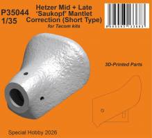 Thumbnail CMK P35044 HETZER MID   LATE SAUKOPF MANTLET CORRECTION SHORT TYPE