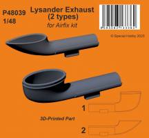 Thumbnail CMK P48039 LYSANDER EXHAUST 2 TYPES FOR AIRFIX KIT
