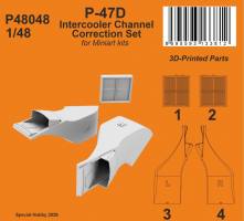 Thumbnail CMK 48048 P-47D INTERCOOLER CHANNEL CORRECTION SET