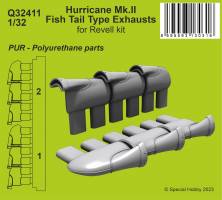 Thumbnail CMK 32411 HURRICANE MK.II FISH TAIL TYPE EXHAUSTS