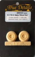 Thumbnail TRUE DETAILS 48010 B-17E-G MAIN WHEEL SET