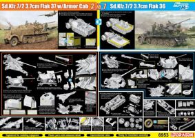 Thumbnail DRAGON 6953 Sd.Kfz.7/2 3.7CM FLAK 37 W/ARMOR CAB OR Sd.Kfz.7/2 3.7CM FLAK 36