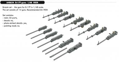 Thumbnail EDUARD 648634 B-17F GUNS