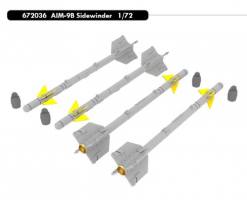 Thumbnail EDUARD 672036 AIM-9B SIDEWINDER