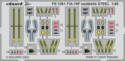 Thumbnail EDUARD FE1261 F/A-18F SEATBELTS STEEL