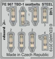 Thumbnail EDUARD FE967 TBD-1 SEATBELTS STEEL