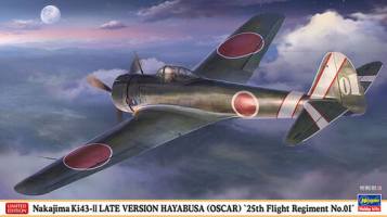 Thumbnail HASEGAWA 07553 NAKAJIMA KI43-II LATE VERSION HAYABUSA  OSCAR  25TH FLIGHT REGIMENT 01