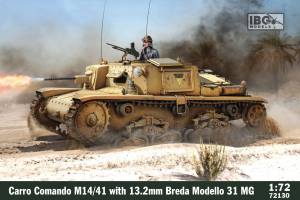 Thumbnail IBG MODELS 72130 CARRO COMANDO M14/41 WITH 13.2MM BREDA MODELLO 31 MG