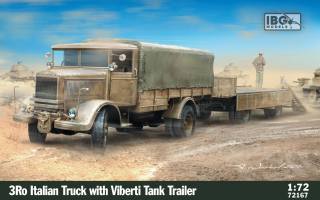 Thumbnail IBG MODELS 72167 3RO ITALIAN TRUCK WITH VIBERTI TANK TRAILER