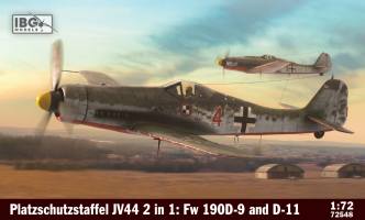 Thumbnail IBG MODELS 72548 PLATZSCHUTZSTAFFEL JV44 2 IN 1 - FW190D-9   D-11