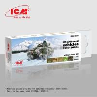 Thumbnail ICM 3087 US ARMOURED VEHICLES 1990-2000s ACRYLIC PAINT SET UK SALE ONLY