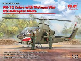 Thumbnail ICM 32062 AH-1G COBRA WITH VIETNAM WAR US HELICOPTER PILOTS