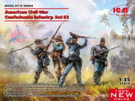 Thumbnail ICM 35024 AMERICAN CIVIL WAR CONFEDERATE INFANTRY SET 2