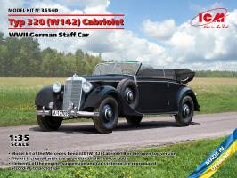 Thumbnail ICM 35540 TYP 320  W142  CABRIOLET WWII GERMAN STAFF CAR