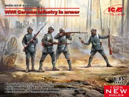 Thumbnail ICM 35722 WWI GERMAN INFANTRY IN ARMOUR