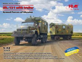 Thumbnail ICM 72817 ZIL-131 WITH TRAILER