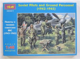 Thumbnail ICM 48021 SOVIET PILOTS AND GROUND PERSONNEL 1943-1945