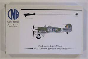 Thumbnail CZECH MASTER RESIN 172 HAWKER TYPHOON 1B EARLY VERSION