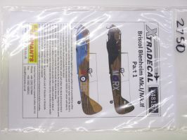 Thumbnail XTRADECAL 2750. X48187 BRISTOL BLENHEIM MK.I/MK.IF PART 1