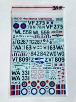 Thumbnail DISCOUNT DECALS 3518. PRINT SCALE 72-051 DE HAVILLAND VAMPIRE ONE SEATER