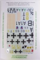 Thumbnail XTRADECAL 2771 X48087 BATTLE OF BRITIAN LUFTWAFFE MESSERSCHMITT BF 109E  JUNKERS JU 87B-1 HEINKEL HE 111H-2  MESSERSCHMITT 110C
