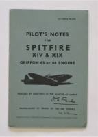 Thumbnail CHEAP BOOKS ZB3571 PILOTS NOTES FOR SPITFIRE XIV AND XIX GRIFFON 65 OR 66 ENGINE