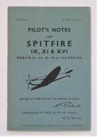 Thumbnail CHEAP BOOKS ZB3631 PILOTS NOTES FOR SPITFIRE IX XI AND XVI MERLIN 61 63 66 70 OR 266 ENGINE