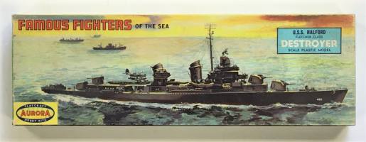 Thumbnail AURORA 480 FAMOUS FIGHTERS OF THE SEA U.S.S. HALFORD FLETCHER CLASS DESTROYER