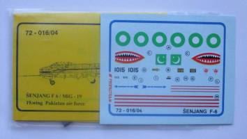 Thumbnail DISCOUNT DECALS 3007. 72016/04 SENJANG F6/MIG-19 PAKISTAN AIR FORCE