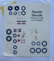 Thumbnail DISCOUNT DECALS 3009. AUSSIE DECALS 72004 P-40N P-40E KITTYHAWKS
