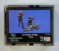 Thumbnail VERLINDEN PRODUCTIONS 480 US RIFLEMEN/VIETNAM 3 FIGURES