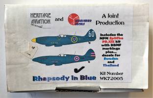 Thumbnail HERITAGE AVIATION MODELS 72005 SPITFIRE PR.XIX RHAPSODY IN BLUE
