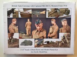 Thumbnail JON SMITH MEDELBAU JS10TFB BRITISH TANK CREWMAN WITH CAPTURED MG 08/15