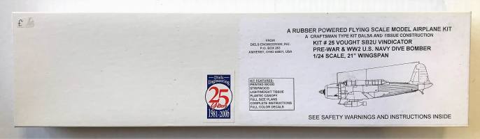 Thumbnail DIELS ENGINEERING 25 VOUGHT SB2U VINDICATOR BALSA WOOD MODEL