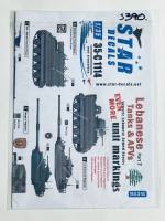 Thumbnail Star Decals 3390. 35-C1114 Lebanese Tanks   AFVs  7. Even more generic unit insignias for tanks and AFVs